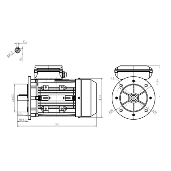 Silnik elektryczny jednofazowy 2,2kW 2800 obr/min. 90B5